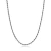 Sterling Silver 40 Diamond Cut Rope Chain