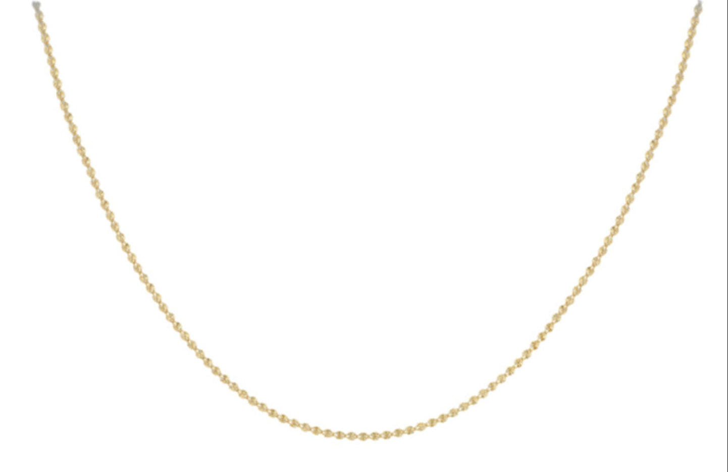 9ct Yellow Gold Diamond Cut Forzatina Chain Necklace