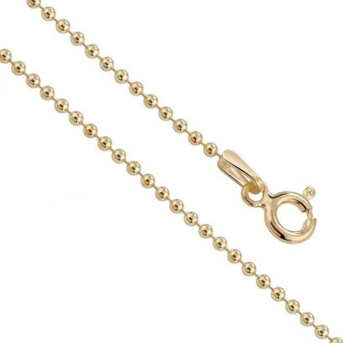 9ct Yellow Gold Ball Chain