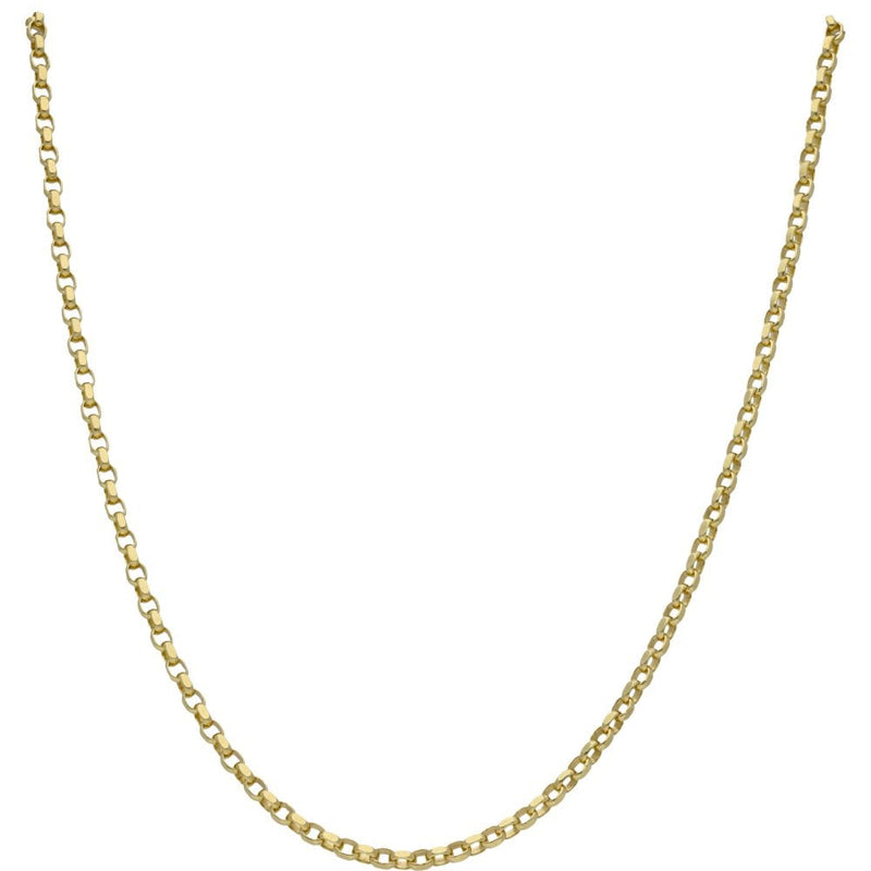 9ct Yellow Gold 130 Oval Belcher Chain