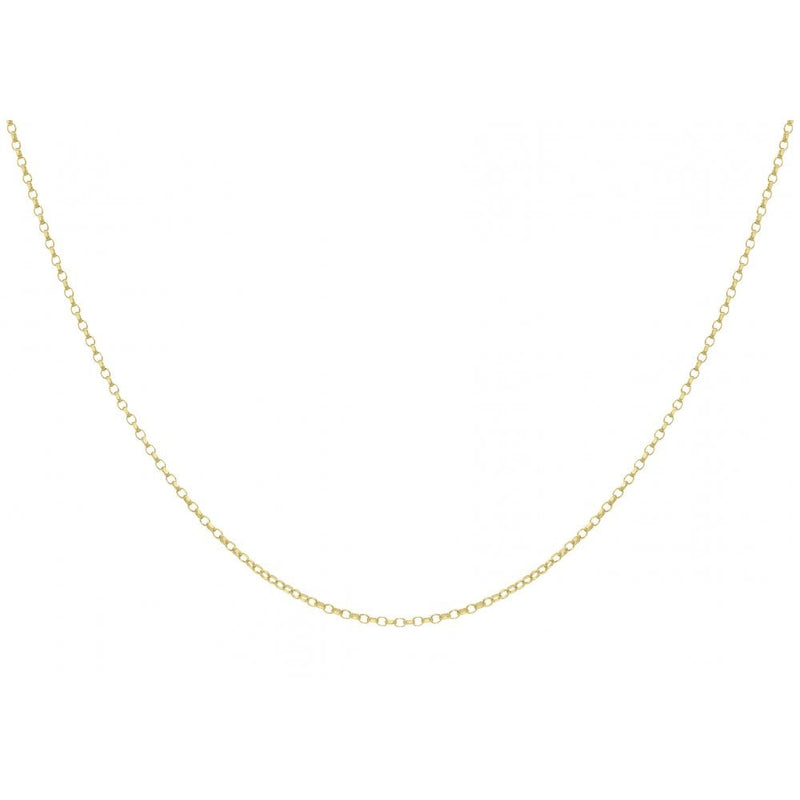 9ct Yellow Gold 50 Diamond Cut Belcher Chain