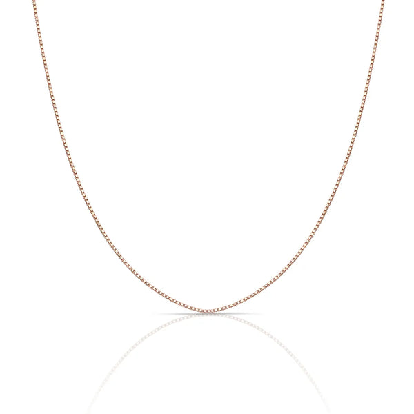 9ct Rose Gold 12 Venetian Box Chain