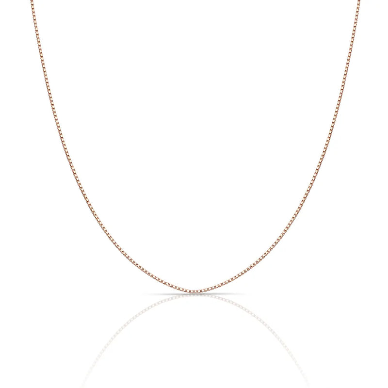 9ct Rose Gold 12 Venetian Box Chain