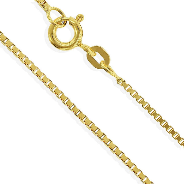 18ct Yellow Gold Slim Venetian Box Chain