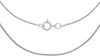 18ct White Gold 40 Diamond Cut Curb Chain