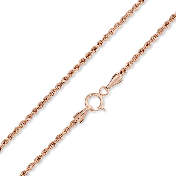 9ct Rose Gold Rope Chain