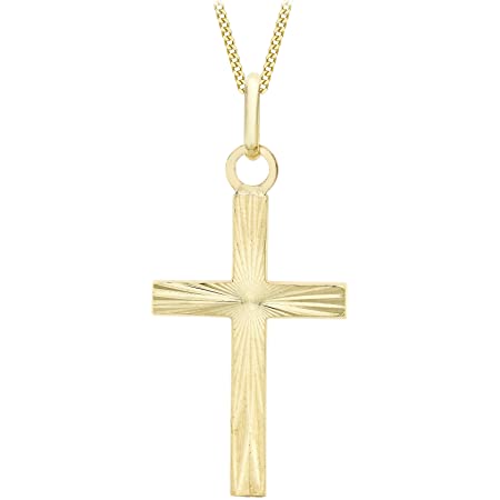 Diamond cut on sale cross pendant