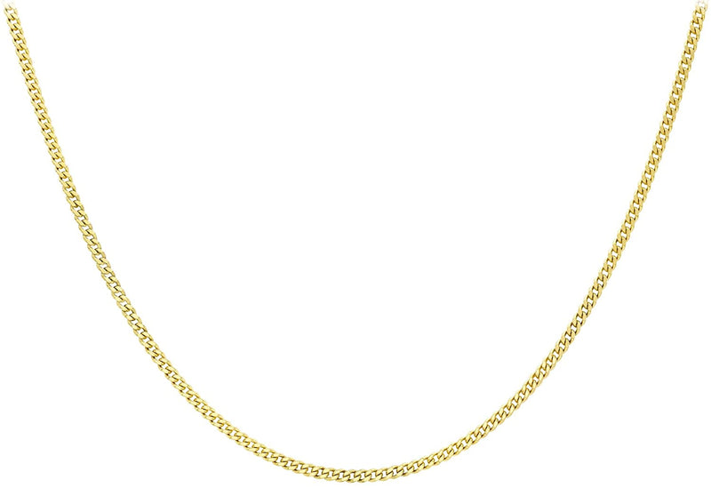 9ct Yellow Gold 60 Diamond Cut Curb Chain