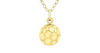 9ct Yellow Gold 8mm Football Pendant