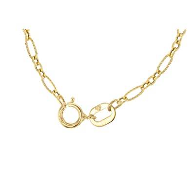 9ct Yellow Gold 80 Twist Detail Figaro Chain