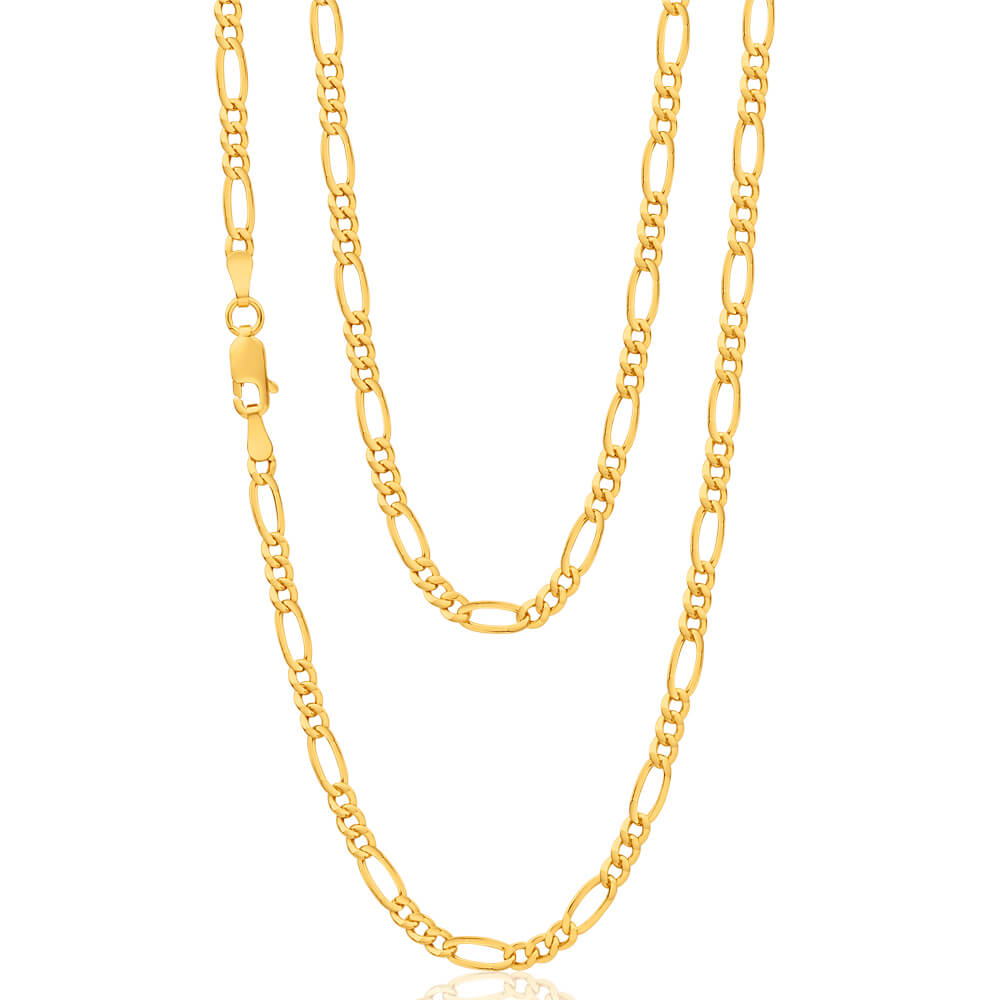 9ct Yellow Gold 80 Figaro Chain