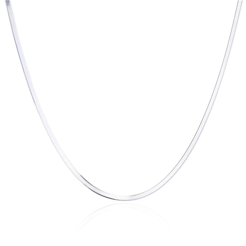 Sterling Silver Flat Snake Chain