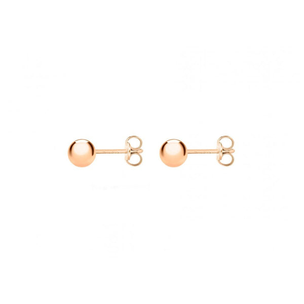 18ct Rose Gold 3mm Ball Stud Earrings