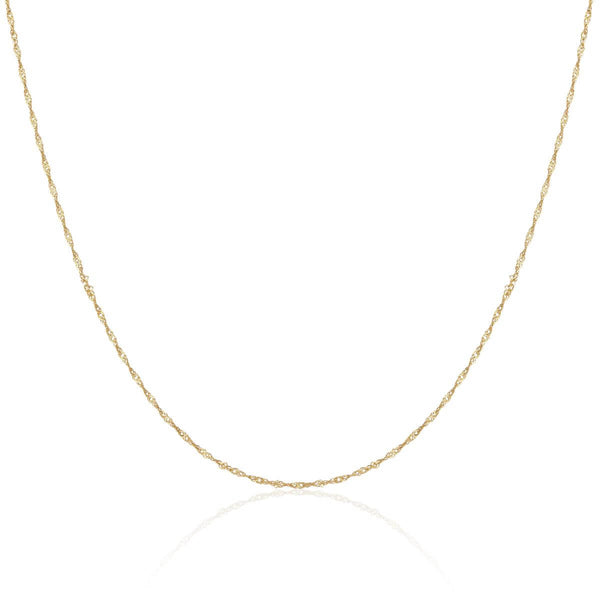 9ct Yellow Gold 20 Slim Prince of Wales Chain