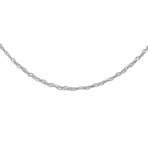 9ct White Gold Prince of Wales Necklace Chain