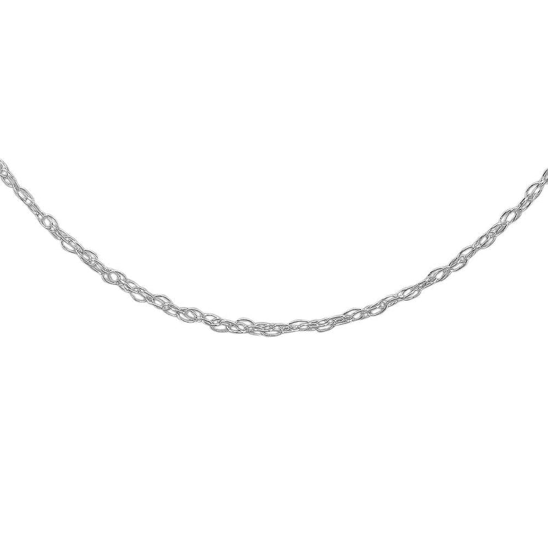 18ct White Gold 20 Prince of Wales Chain