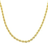9ct Yellow Gold 50 Diamond Cut Rope Chain