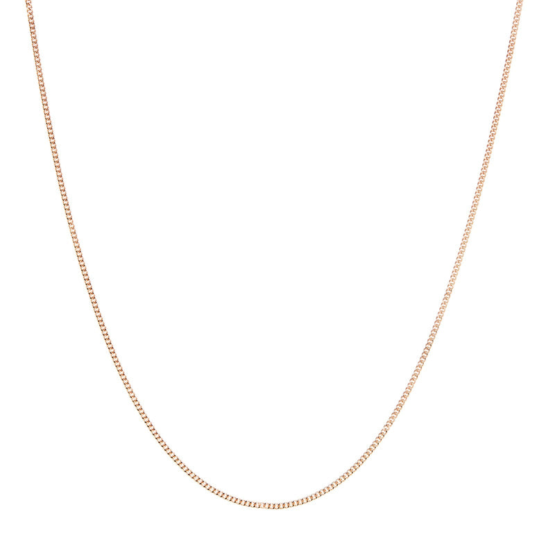 9ct Rose Gold 30 Adjustable Curb Chain