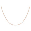 9ct Rose Gold 25 Diamond Cut Curb Chain