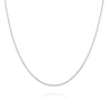 9ct White Gold Spiga Chain