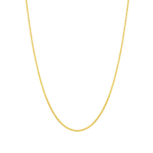 9ct Yellow Gold Braided Spiga Chain