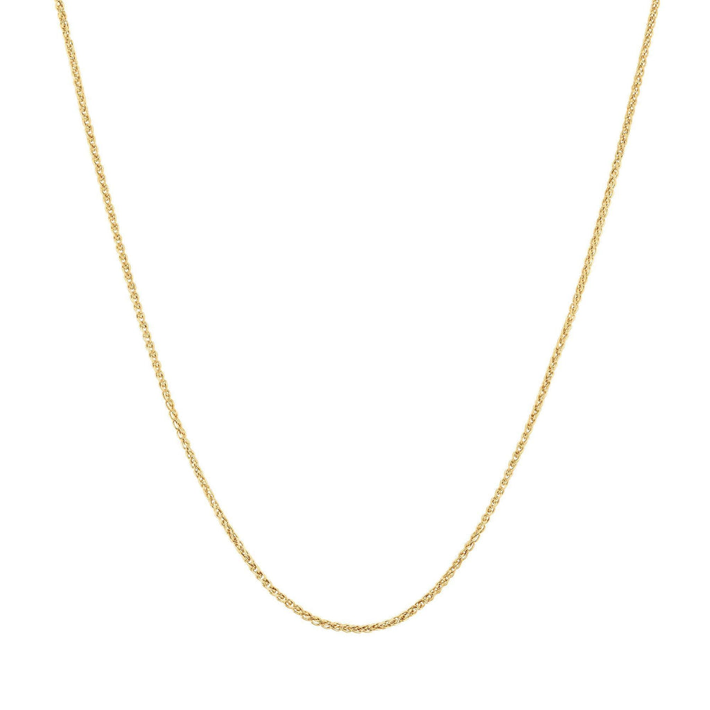 18ct Yellow Gold Slim Spiga Chain