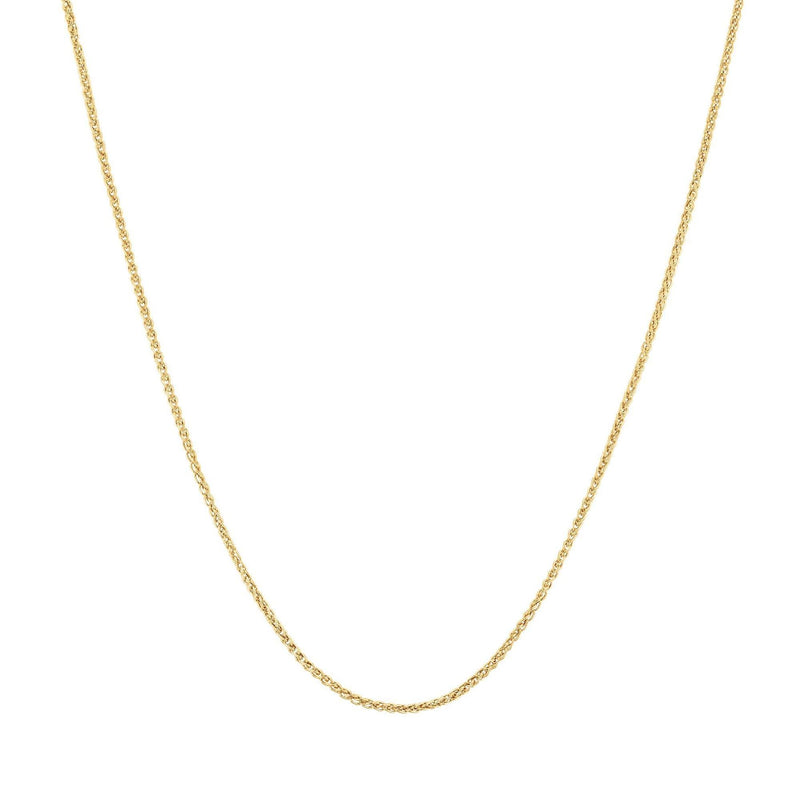 18ct Yellow Gold Spiga Adjustable Slider Chain