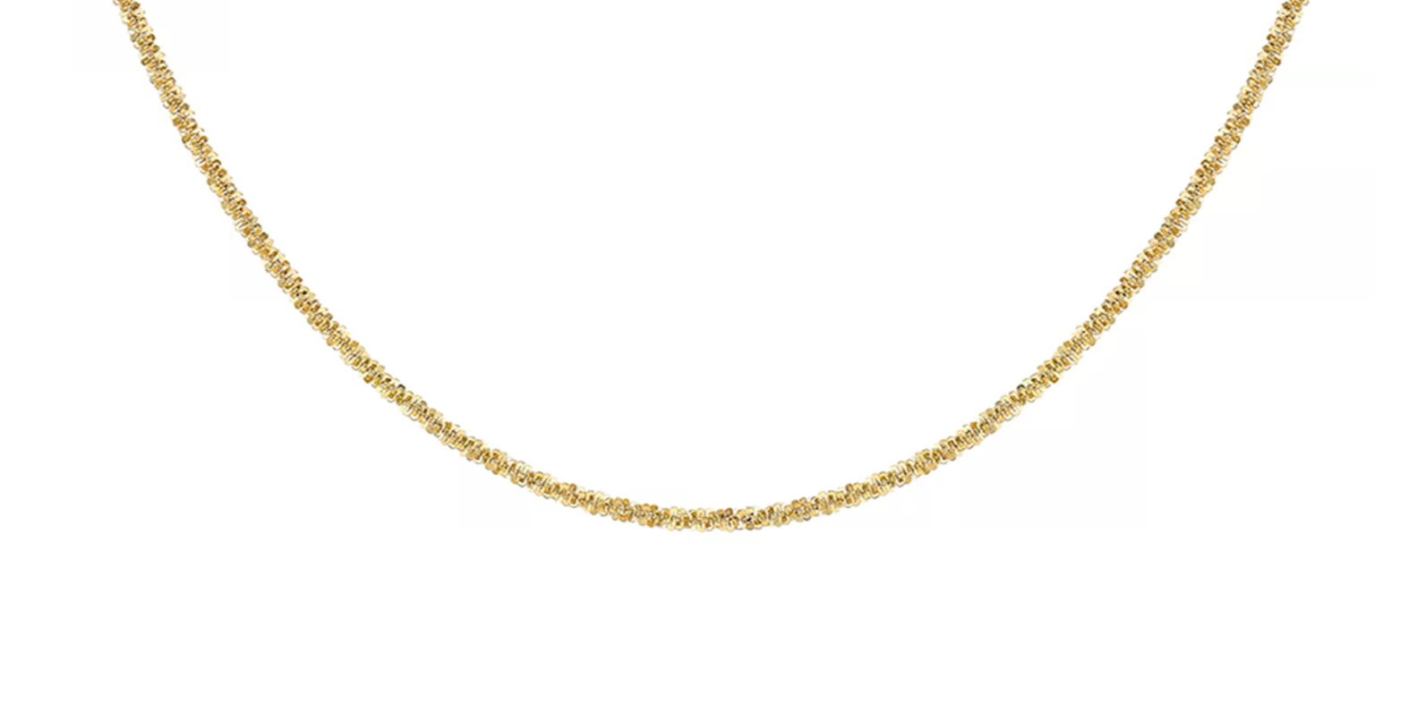 Yellow Gold Plated Sterling Silver Tocalle Chain Necklace