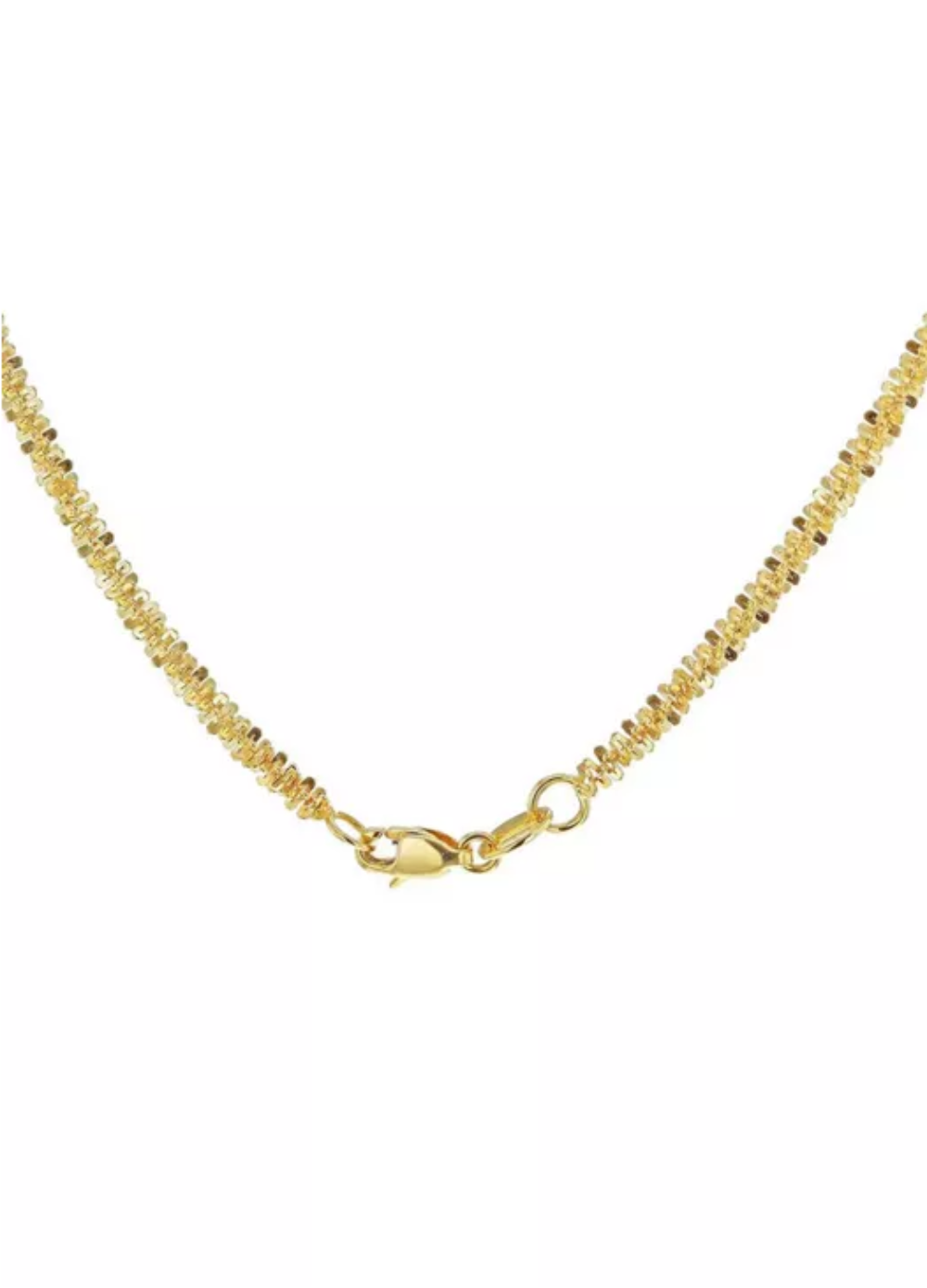 Yellow Gold Plated Sterling Silver Tocalle Chain Necklace