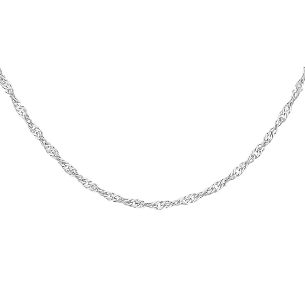 Platinum 20 Twist Slim Curb Chain
