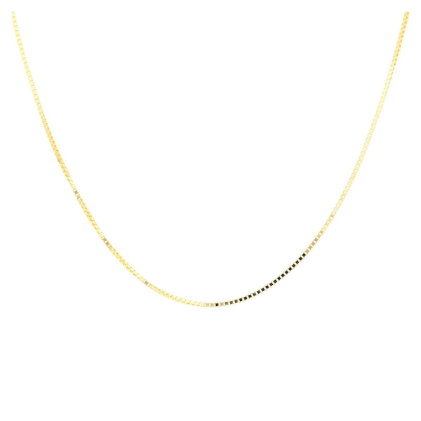 18ct Yellow Gold 9 Venetian Box Chain