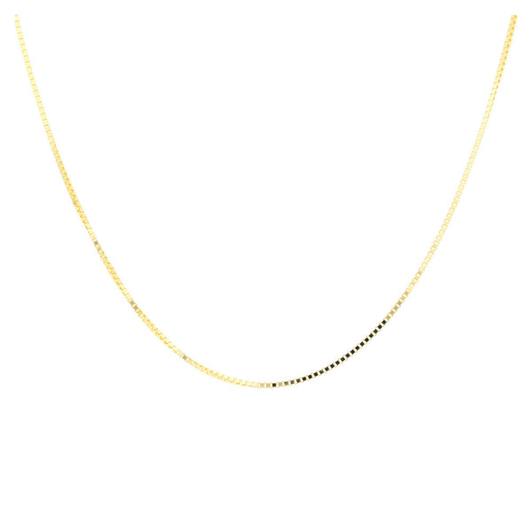 18ct Yellow Gold Venetian Box Chain