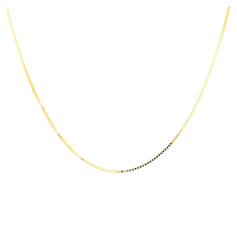 18ct Yellow Gold Venetian Box Chain